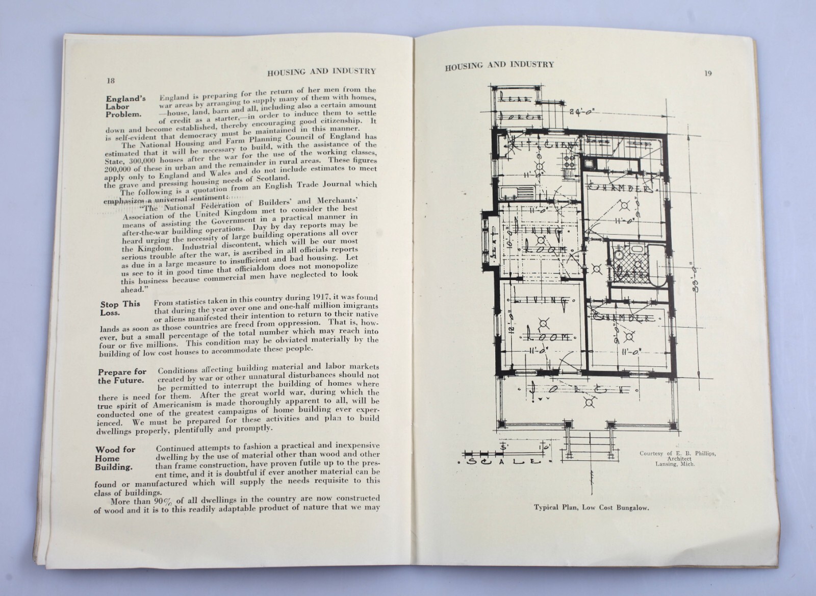 1918 Housing and Industry Booklet Planned Communities Firestone Park Akron Ohio