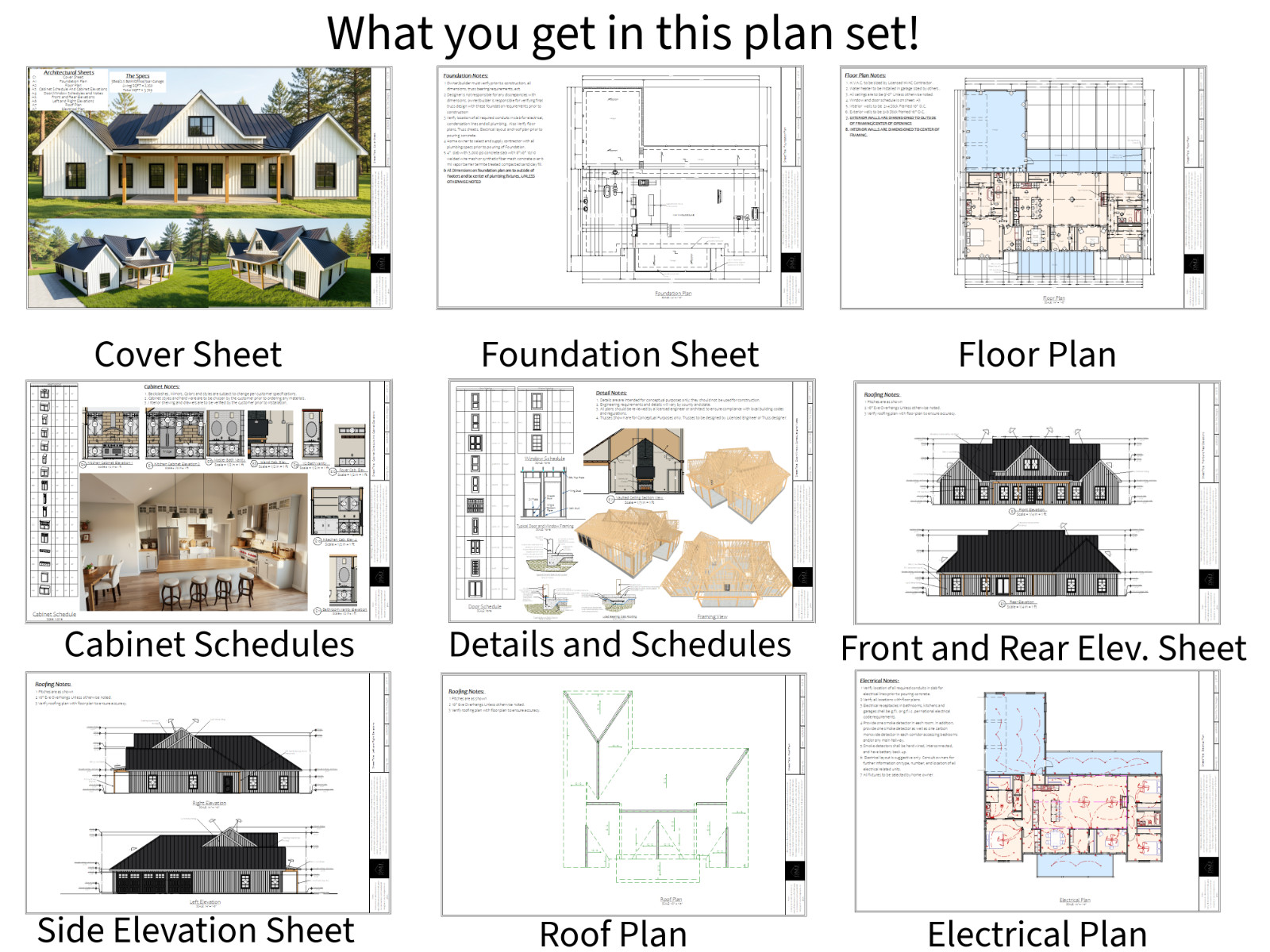 Classic Country Farmhouse Plan: 2,250 (Living) Sqft-3 Bedroom-2.5 bath-Office-Di