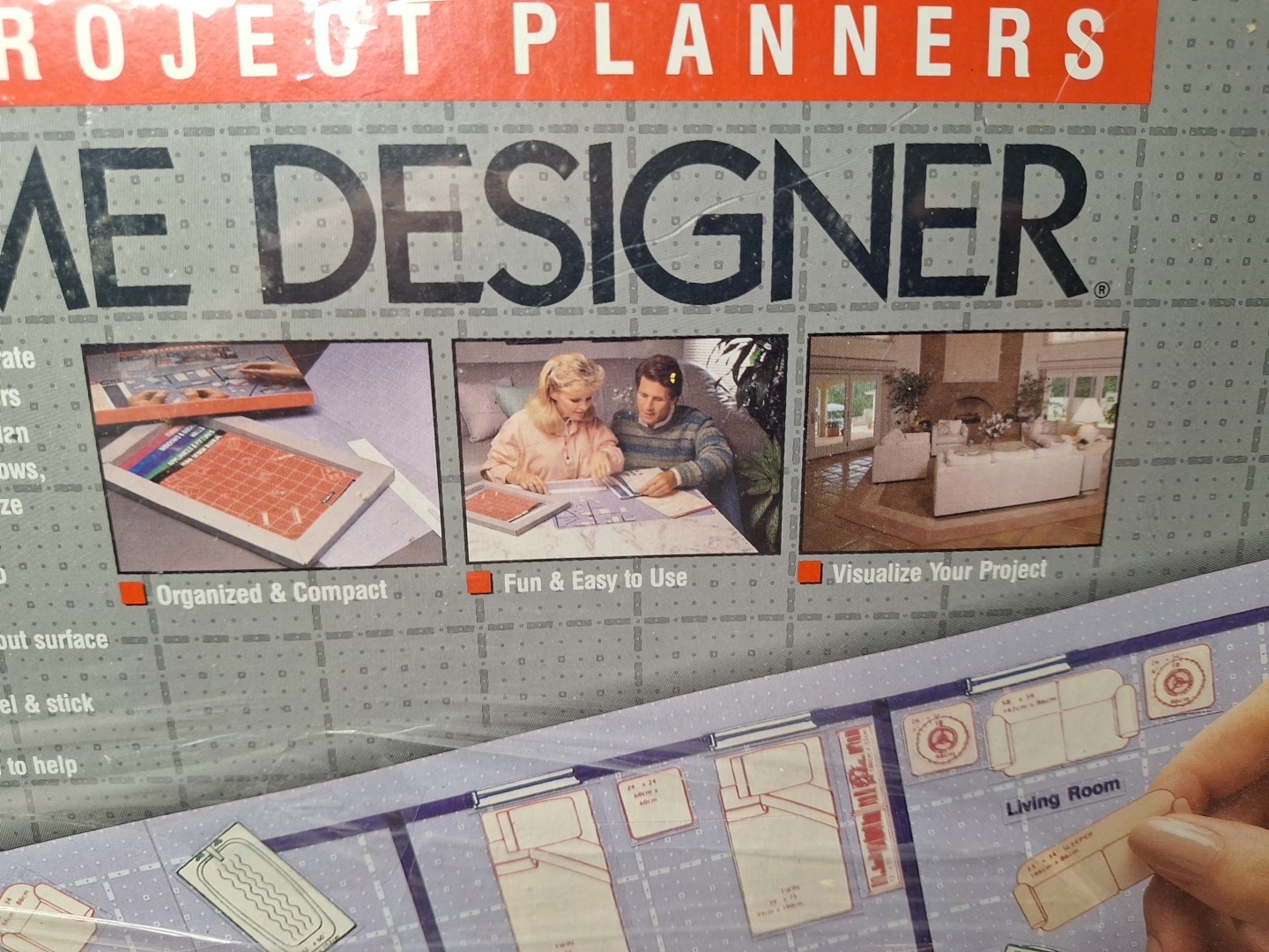 New Stanley Project Planners Home Design Scale Gridboard 1988 Furniture, Rooms