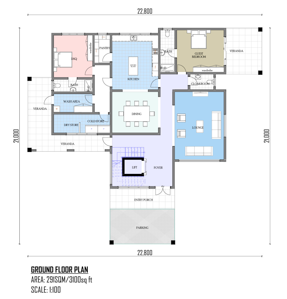 Modern Villa House Plan