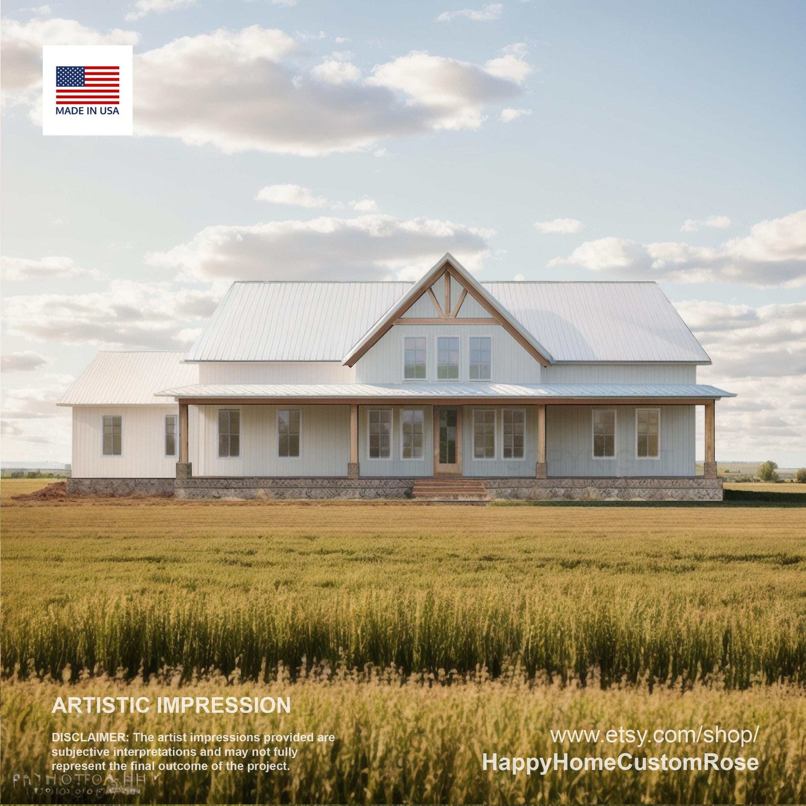 Rocky Ridge Barndominium Modern House Open Plan Design 84 x 40 – 3 Bed 2 Bath –