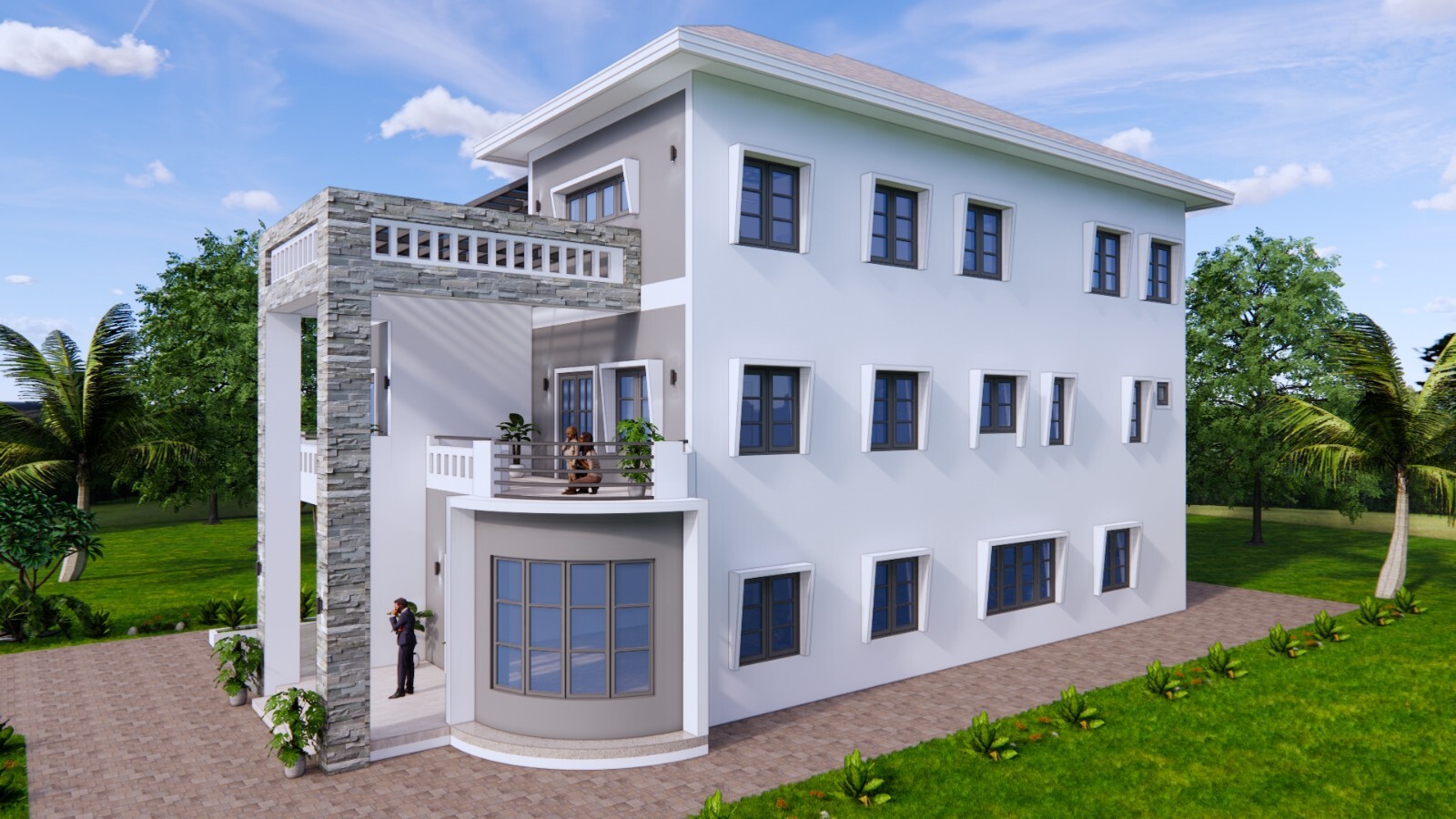 40×70 Feet House Design Plans 12×23 Meter 5 Bed 6 Bath PDF Plan & A4 Hard Copy