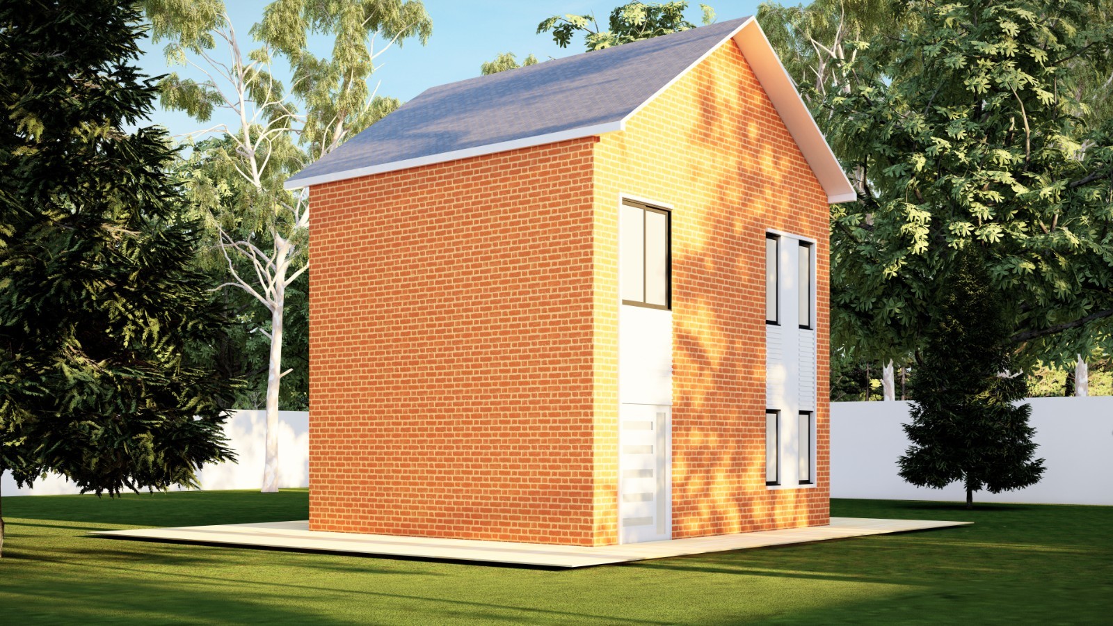27×23′ Two-Story 3 Bedroom Home Building Plans