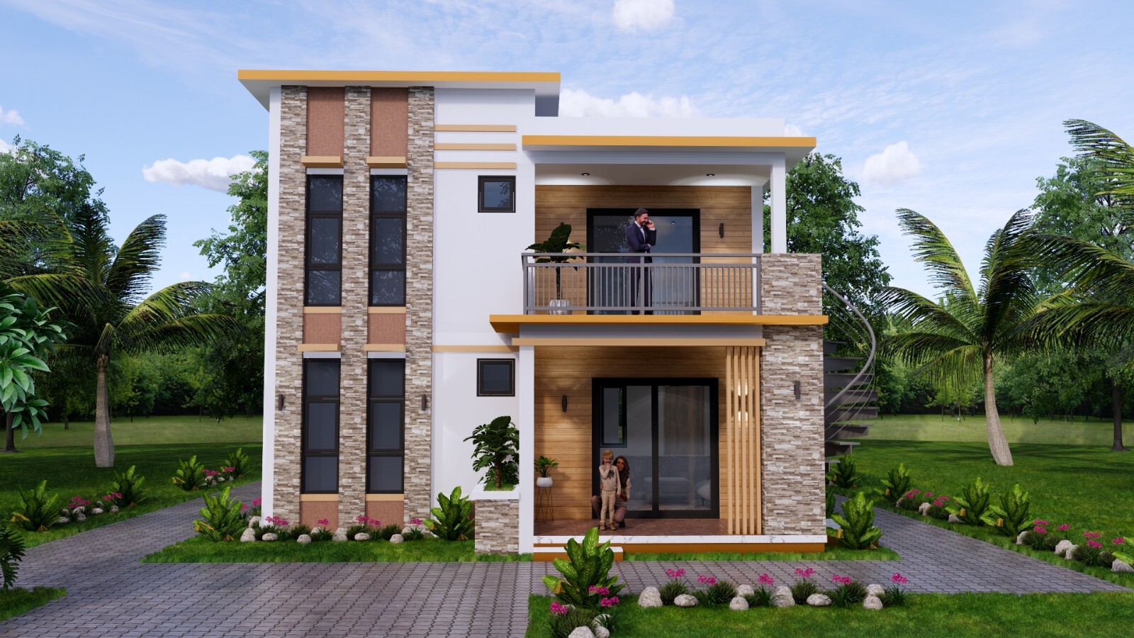 26×36 Feet House Plans 8×9 Meter 3 Bedrooms 2 Baths Terrace PDF (A4 Hard Copy)