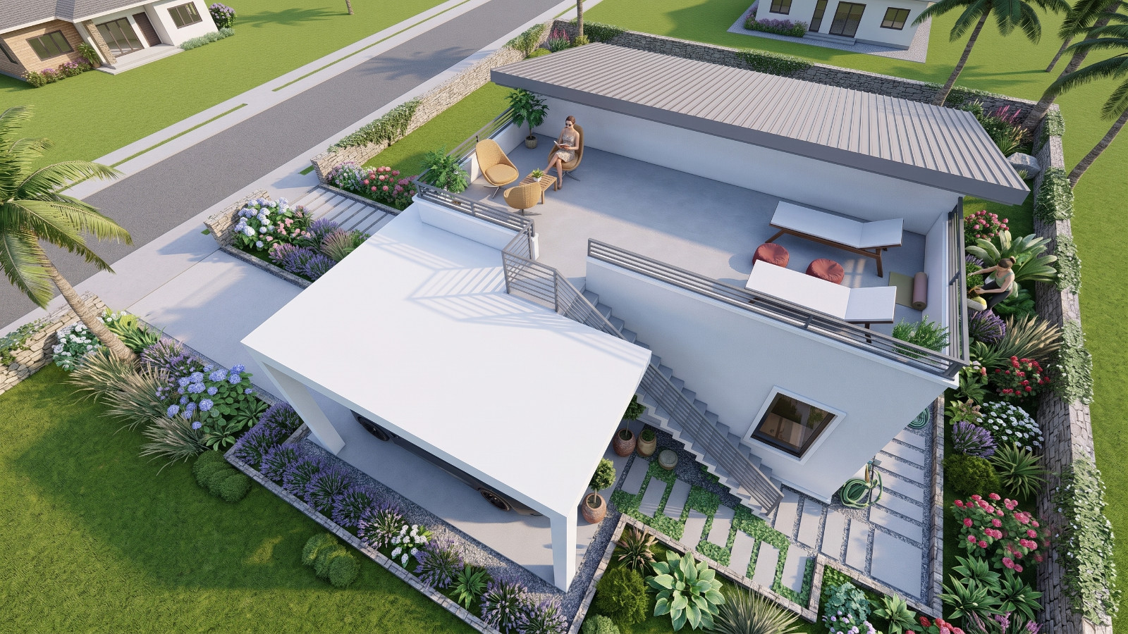 35×27 Ft House Design Plan 10.7×8.1 Meter 2 Bed 1 Bath A4 Printed PDF & CAD Plan