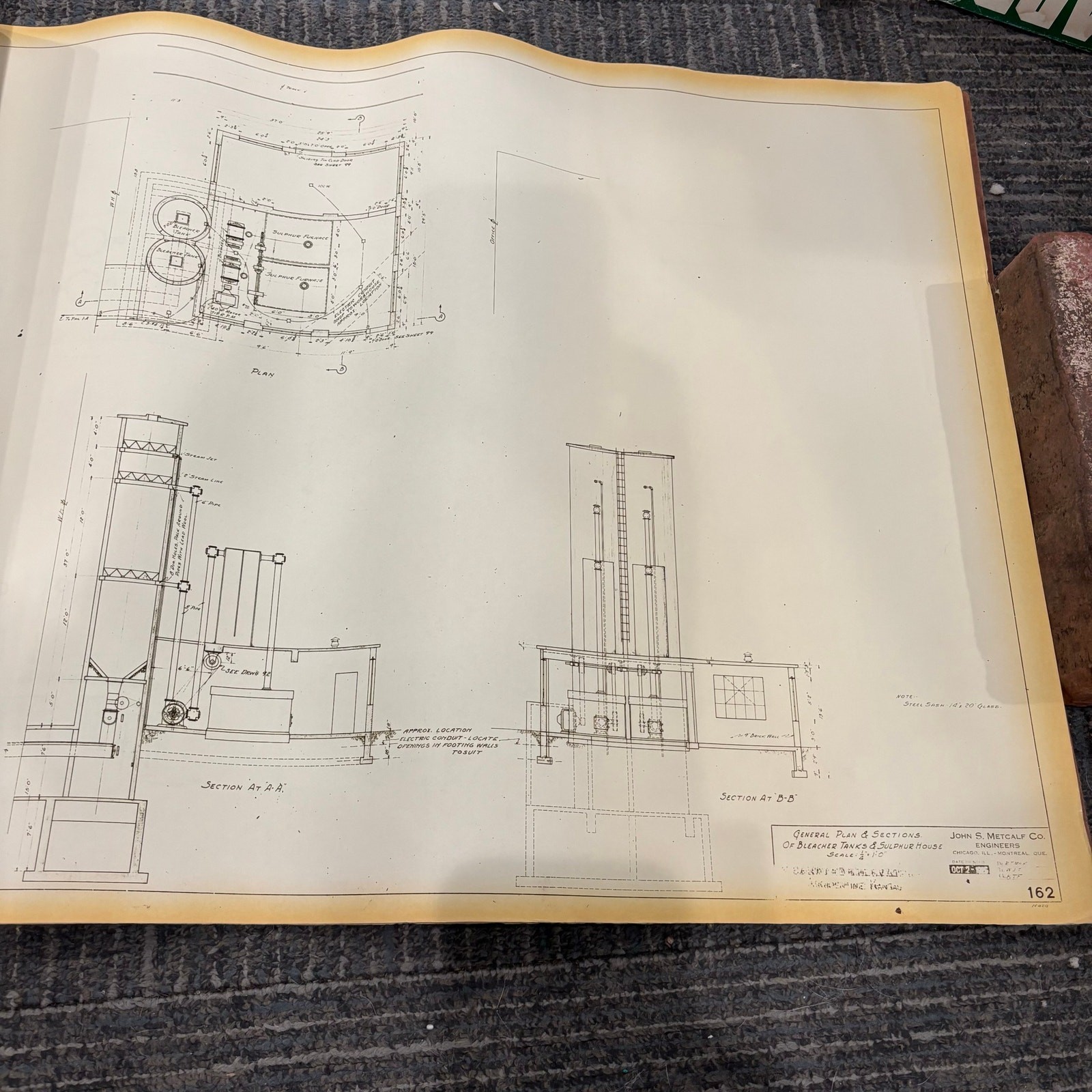 Vtg 1925 AT&SF Santa Fe Building Blueprints Railroad Memorabilia Kansas 165 pgs