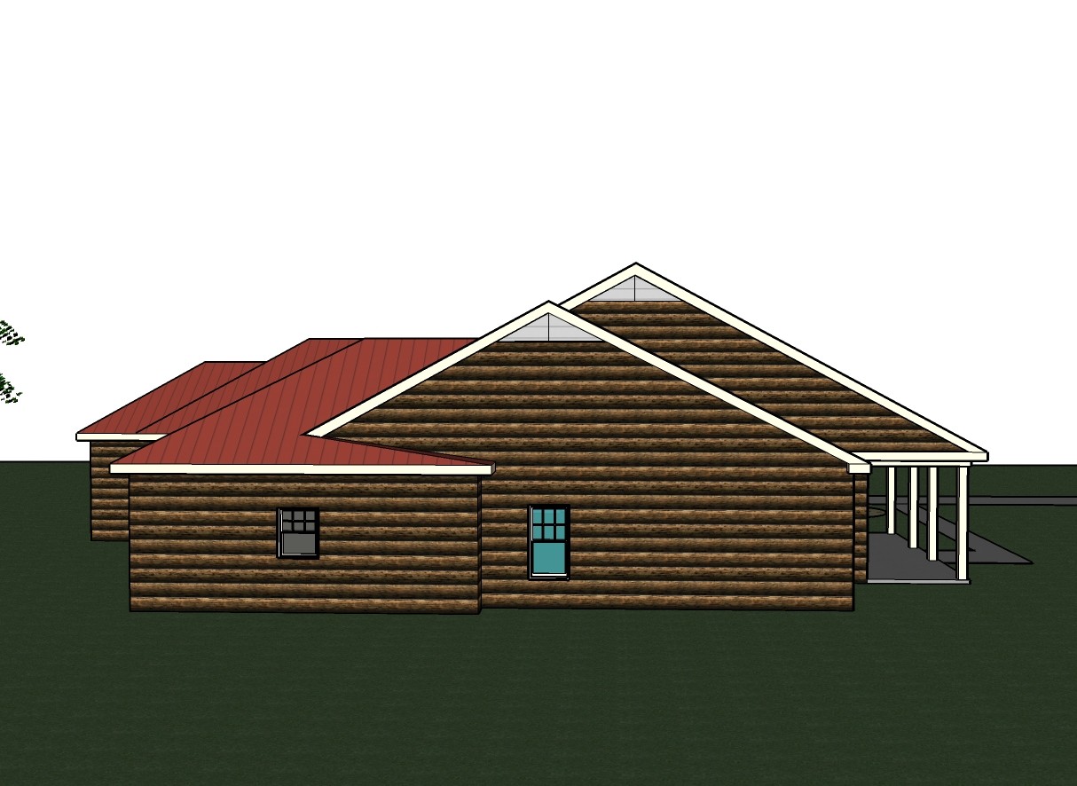 Abbigale 2161G 4 LOG home, house plan 4 beds, 2.5 baths PDF