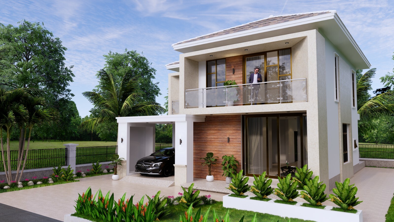 31×36 House Design Plan 9.5×11 M with 3 Bedrooms PDF Full Plans (A4 Hard Copy)