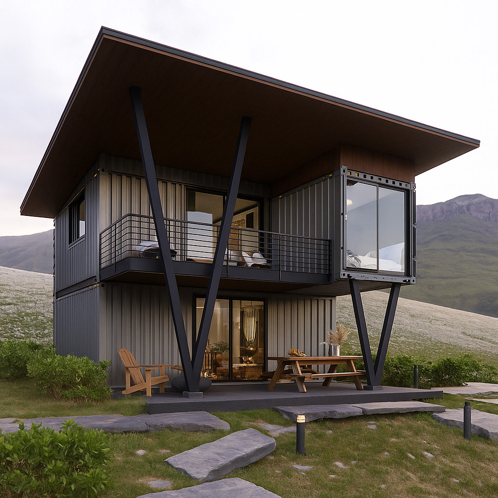 Container house plans – 2 bedrooms – 2 bathrooms – Digital PDF File
