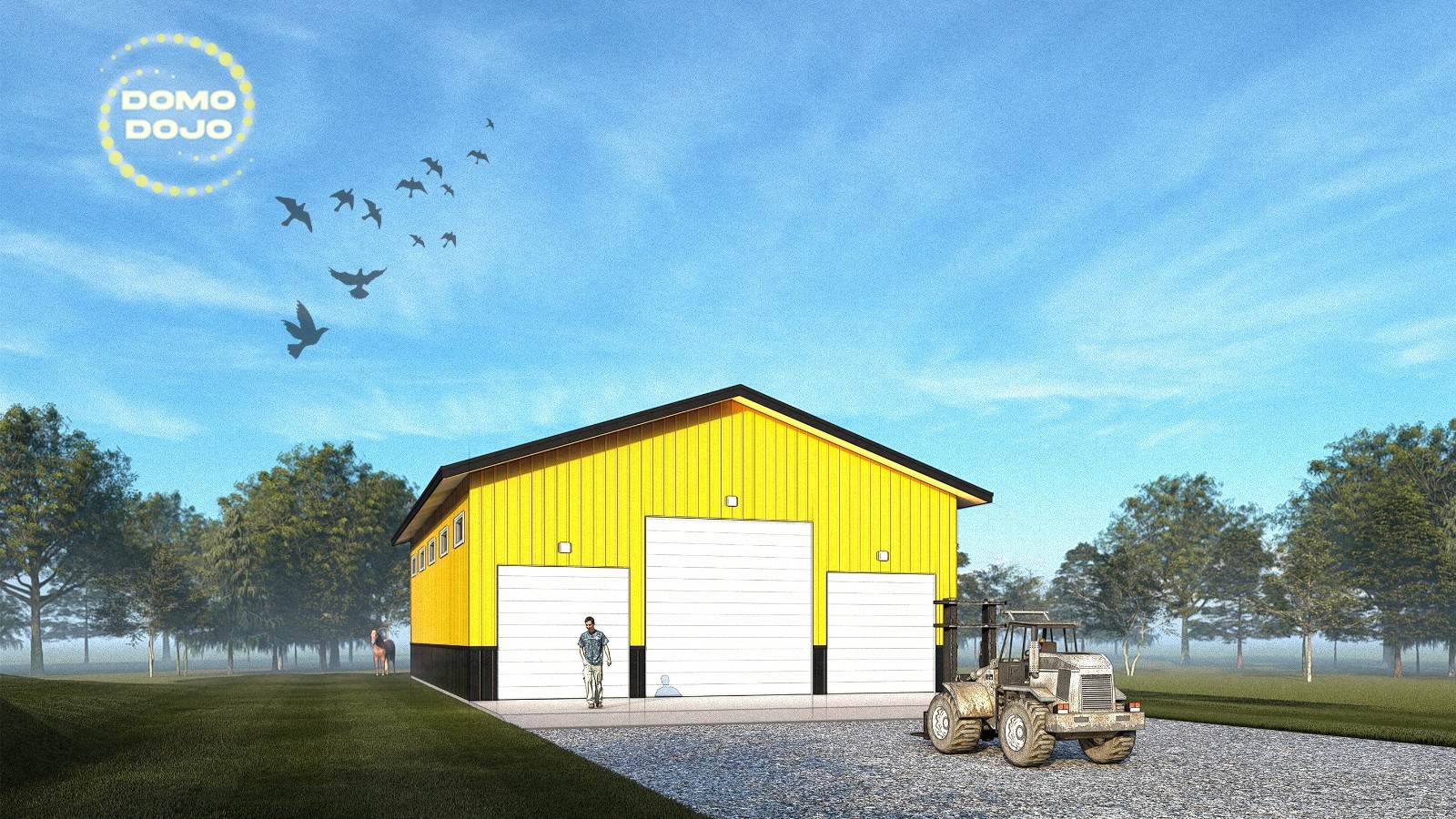 Rural Storehouse Agricultural Building Plans – PDF Downloadable Blueprint