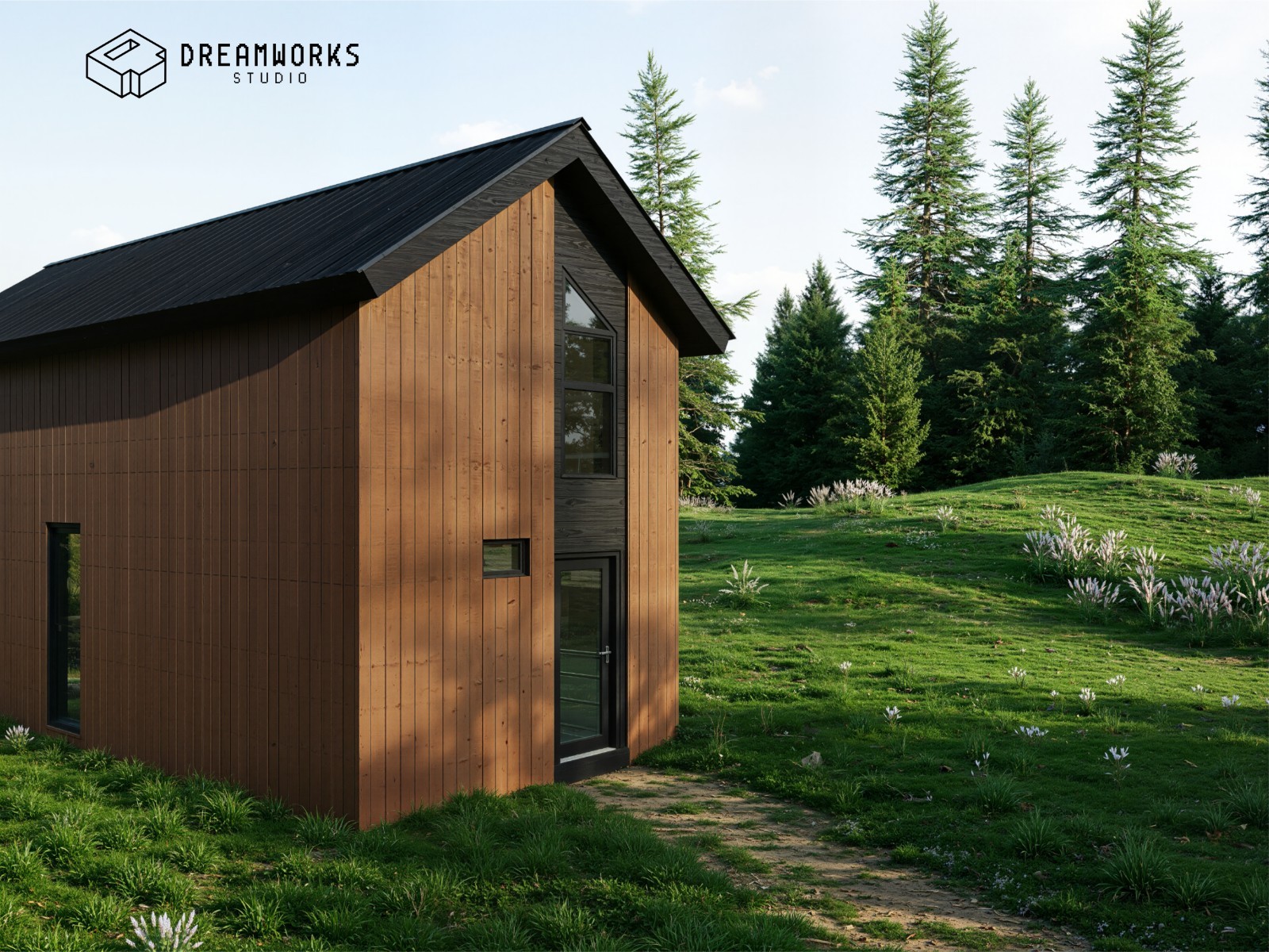 Modern Tiny House with Mezzanine 4×9 Meters | 1 Bedroom | Houseplan