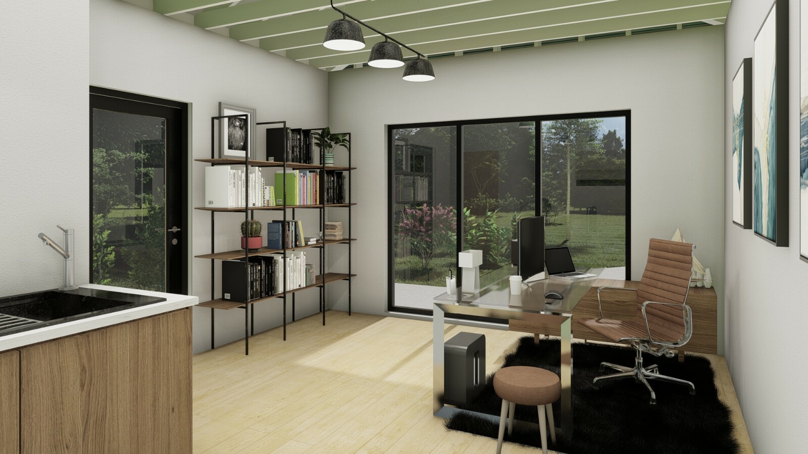 Backyard Office Plans, 14×18 Tiny House Building blueprints, Shed drawings