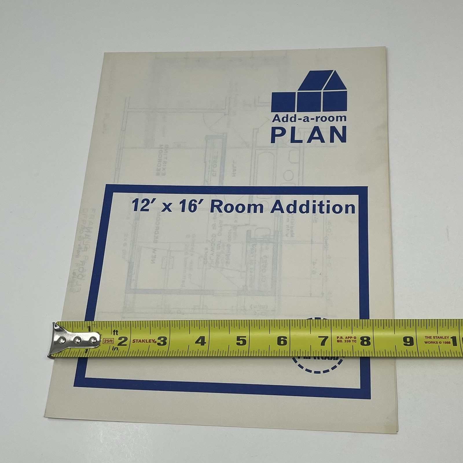 1950’s Add A Room Plan 12 x 16 House Addition Plan Blueprints Home DFPA Plywood