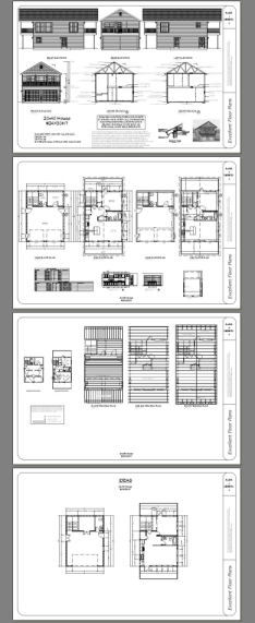 24×32 House — 1 Bedroom 1.5 Bath — 851 sq ft — PDF Floor Plan — Model 7D