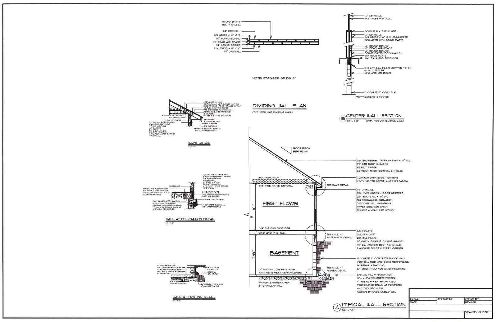 Full Set of Condominium / Duplex building plans 1,470 / 1,248 sq ft