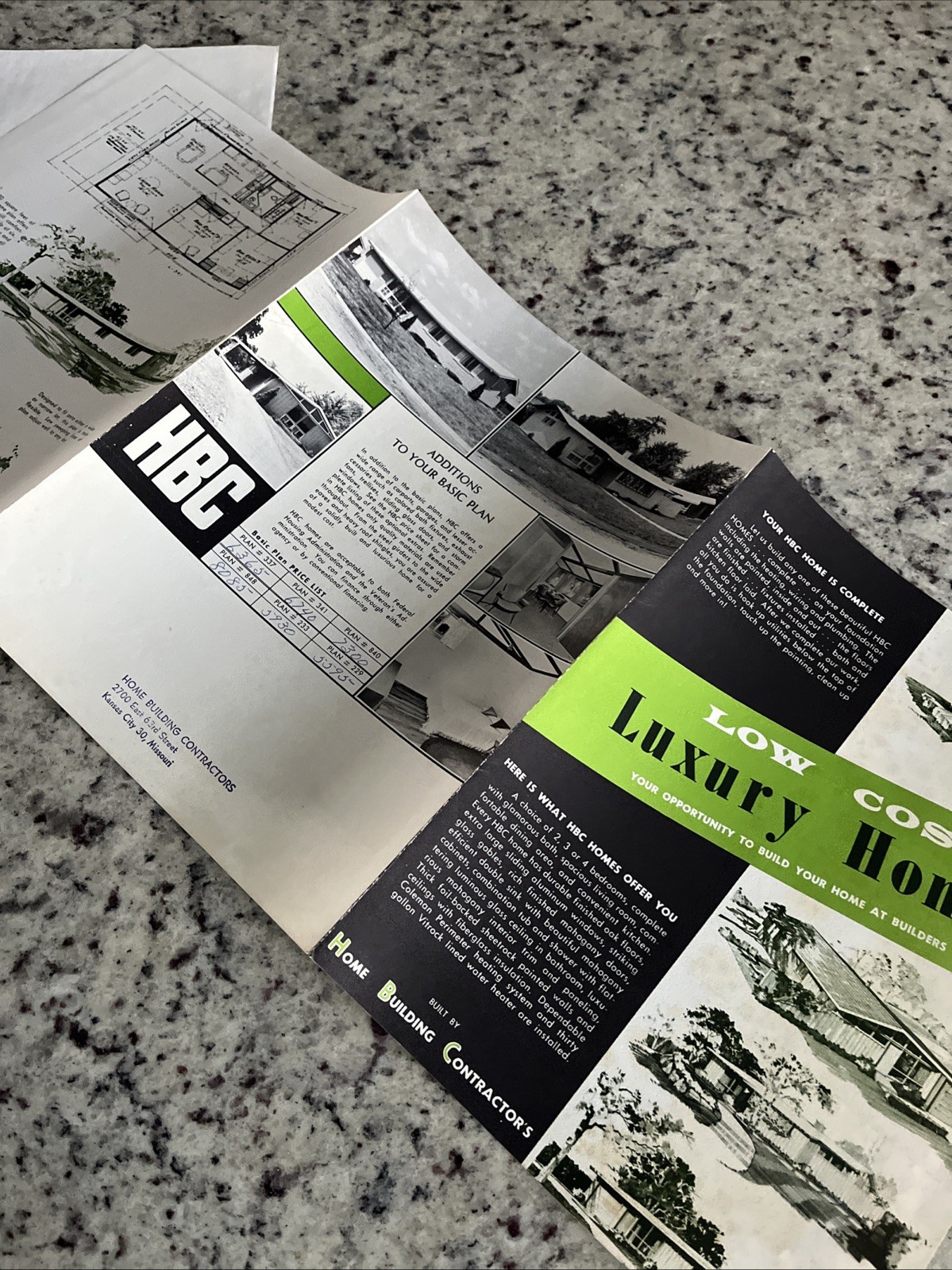 Vintage 1959 Luxury MCM Home Plan Catalog Prices Home Building Contractors KC MO