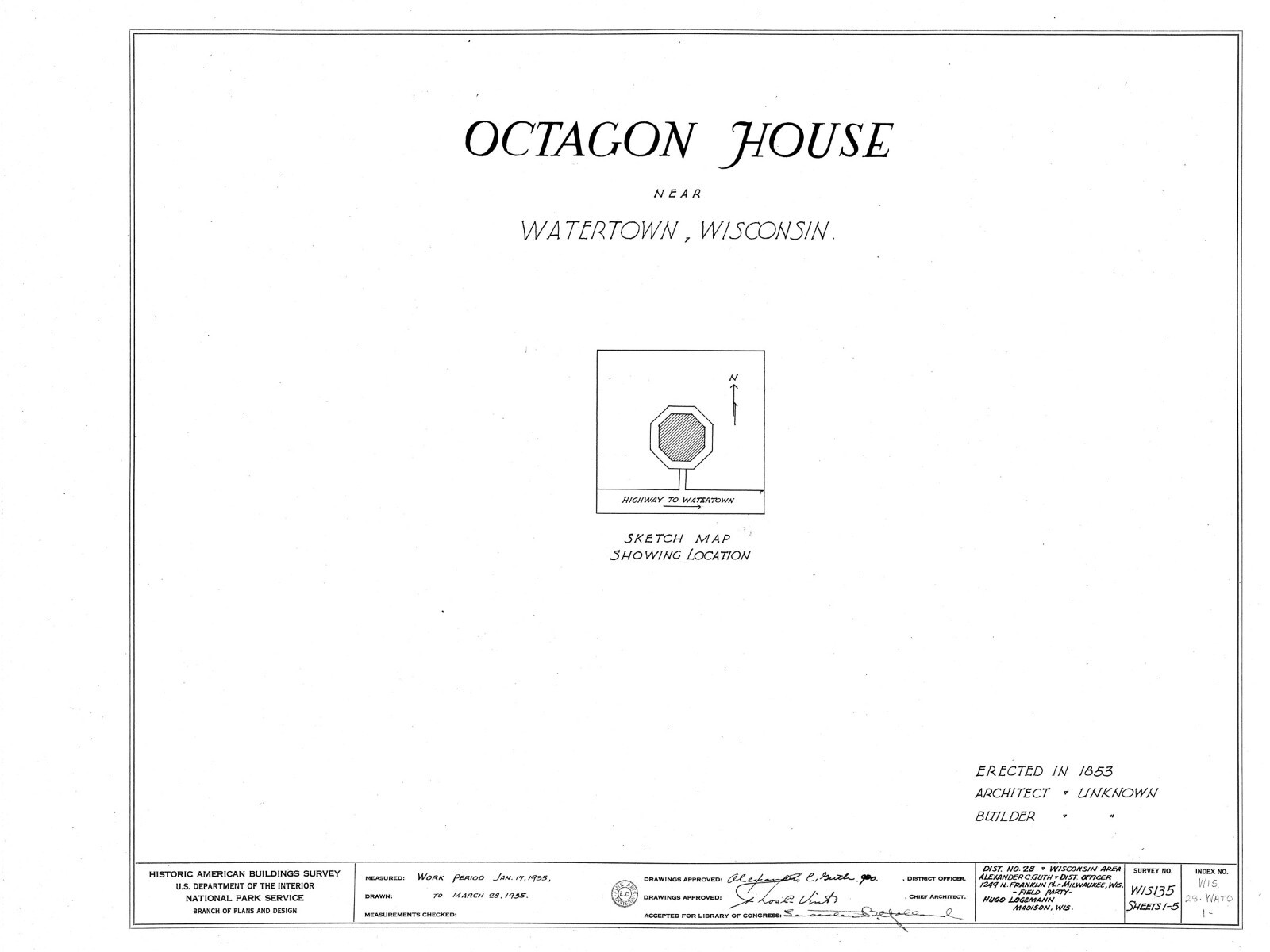 Authentic Victorian Octagon House Plans, wraparound porches, printed drawings