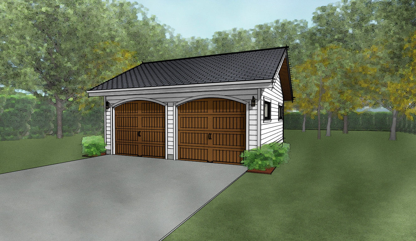 Double Car / 2 Car Garage Plan / Architectural Blueprints – 20 x 20