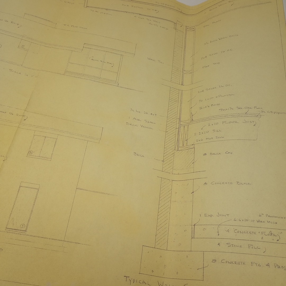 Original 1964 MCM House Plans Hugh Mitchum House Charlotte NC – Aubrey Arant Jr.