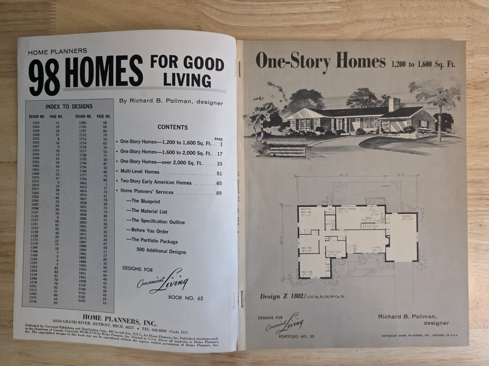 1967 Home Planners 98 Homes For Good Living