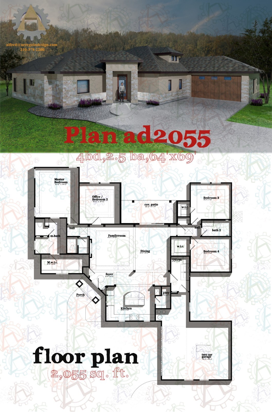 Custom Home Floor Plans 2055 Sq Ft