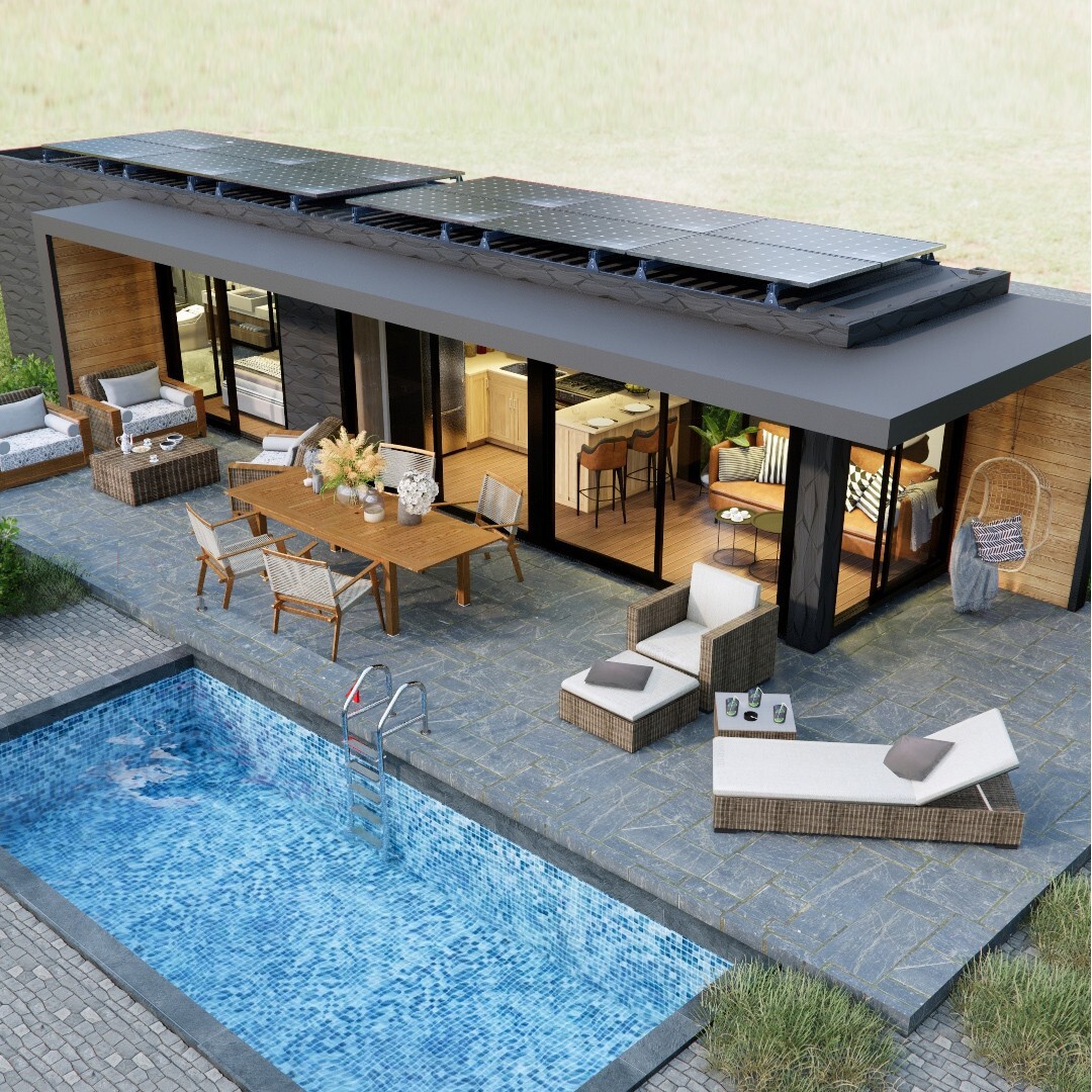 Container house plans – 1 bedroom – 1 bathroom – Digital PDF File
