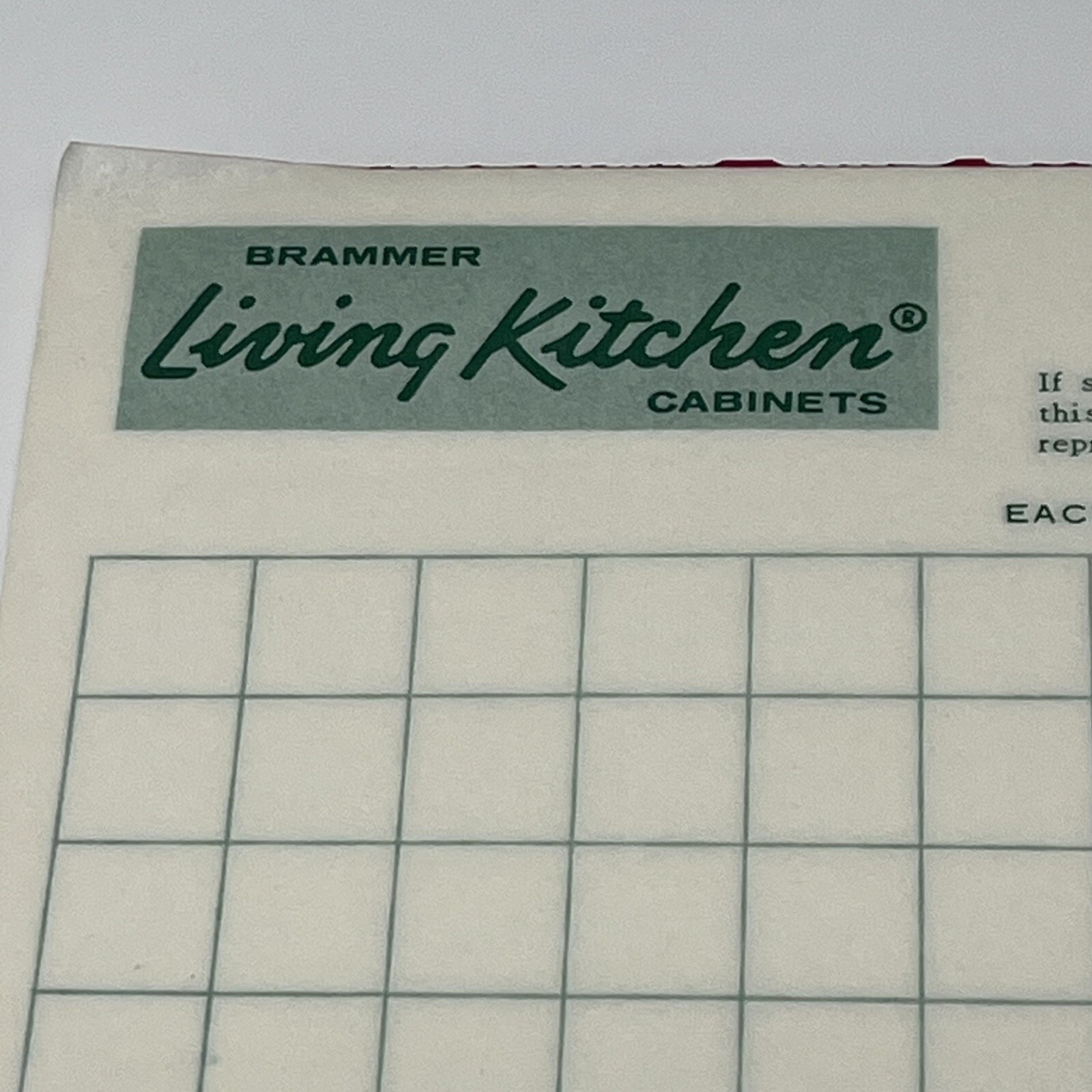 1950s Brammer Living Room Cabinets Plan Blueprint Design Sheets Pad Davenport IA