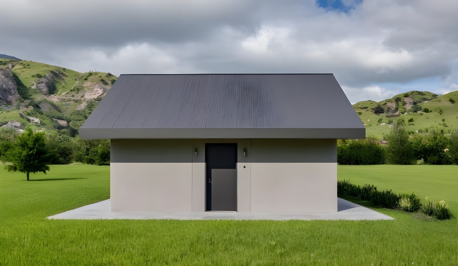 Modern Tiny House Floor Plan PDF + DWG– 2 Bedroom, 1 Bath – 506 sq ft / 47 m²