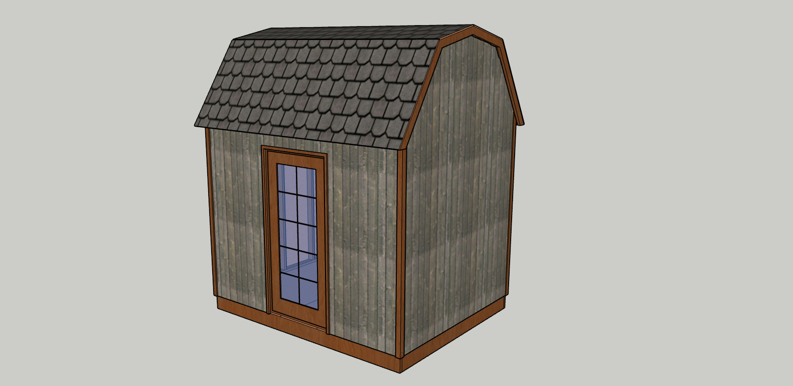 10 x 8 ft Garden/Tool Shed 6 Styles blueprints, lumber list -PDF