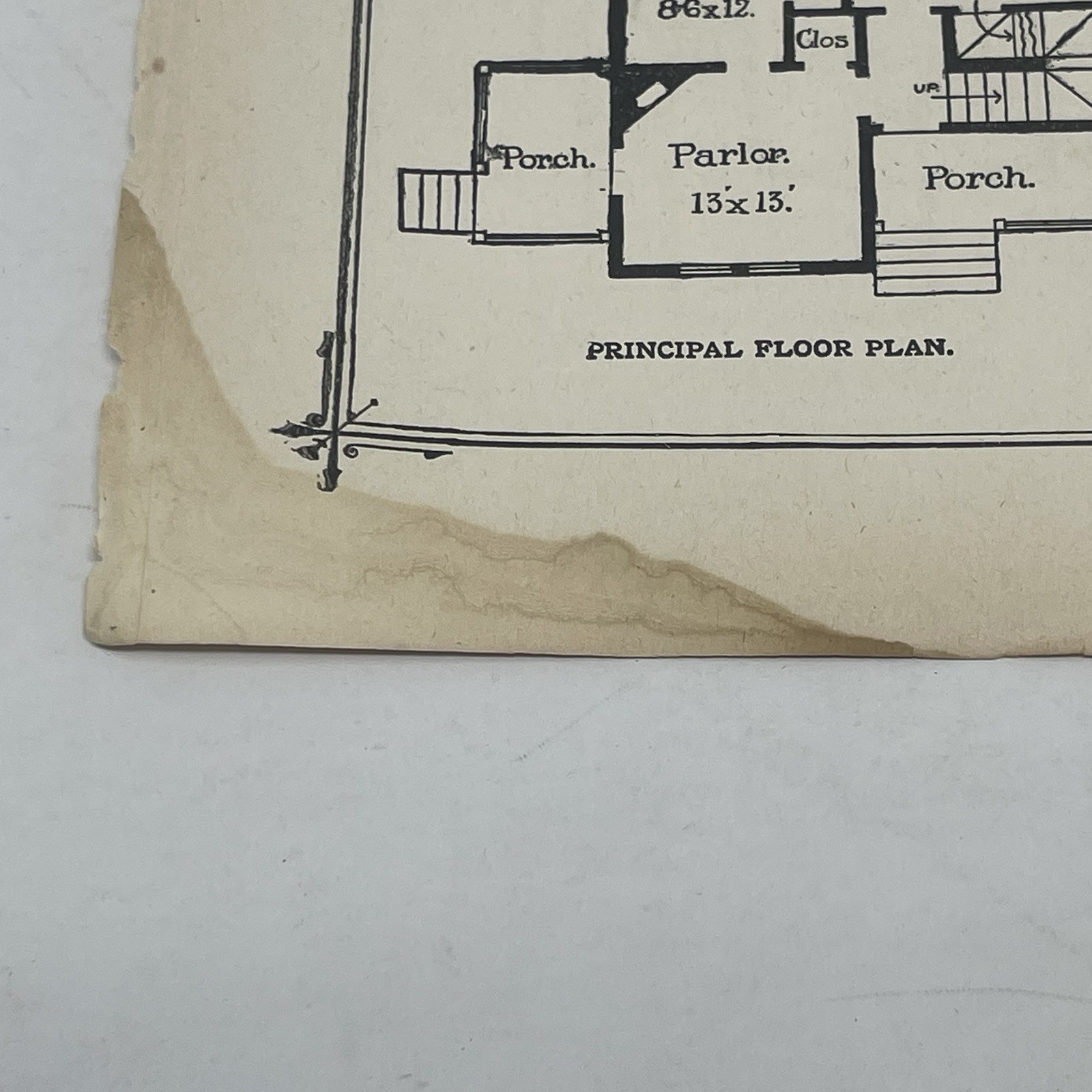 Small Frame Cottage House Plan 1900 Antique Floor Plans Architectural Designs