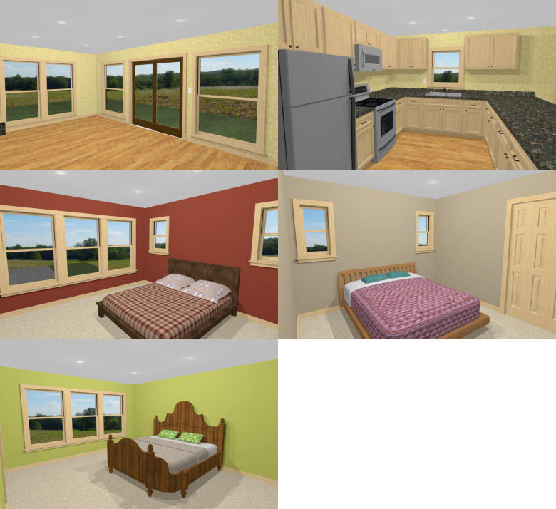 40×48 House with 1-Car 1-RV Garage – PDF FloorPlan – 1,613 sqft – Model 4A