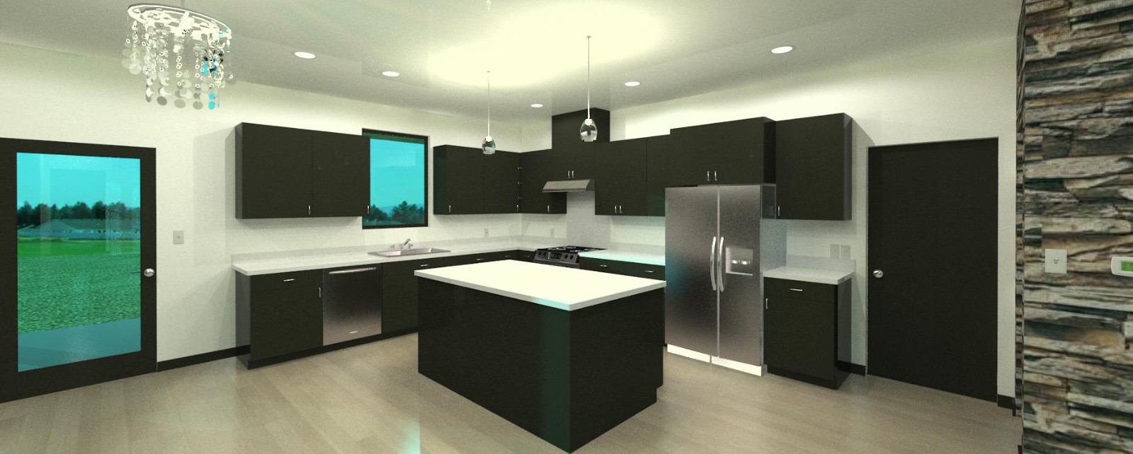 Custom Modern Home Plans – 3 Bed 2 Bathroom 1,670 sqft – $250K (Cost to Build)