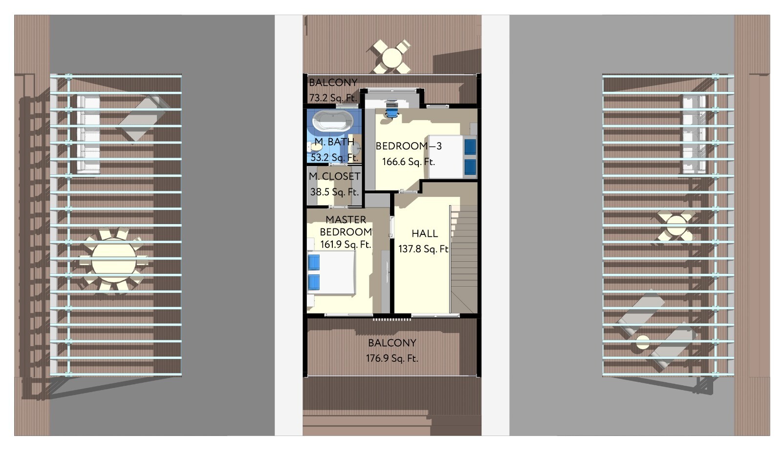 100’x56’ 4-Bedrooms, 4-Bathrooms Charming A-Frame Architectural Build Plans PDF
