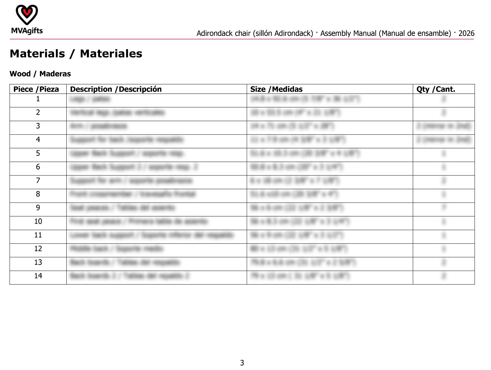 Complete plans + Assembly Manual to make an Adirondack chair from scratch – pdf