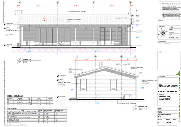 1 Bedroom, 1 Bathroom, (890SF)_ADU Tiny house plan, Full PDF Concept Download