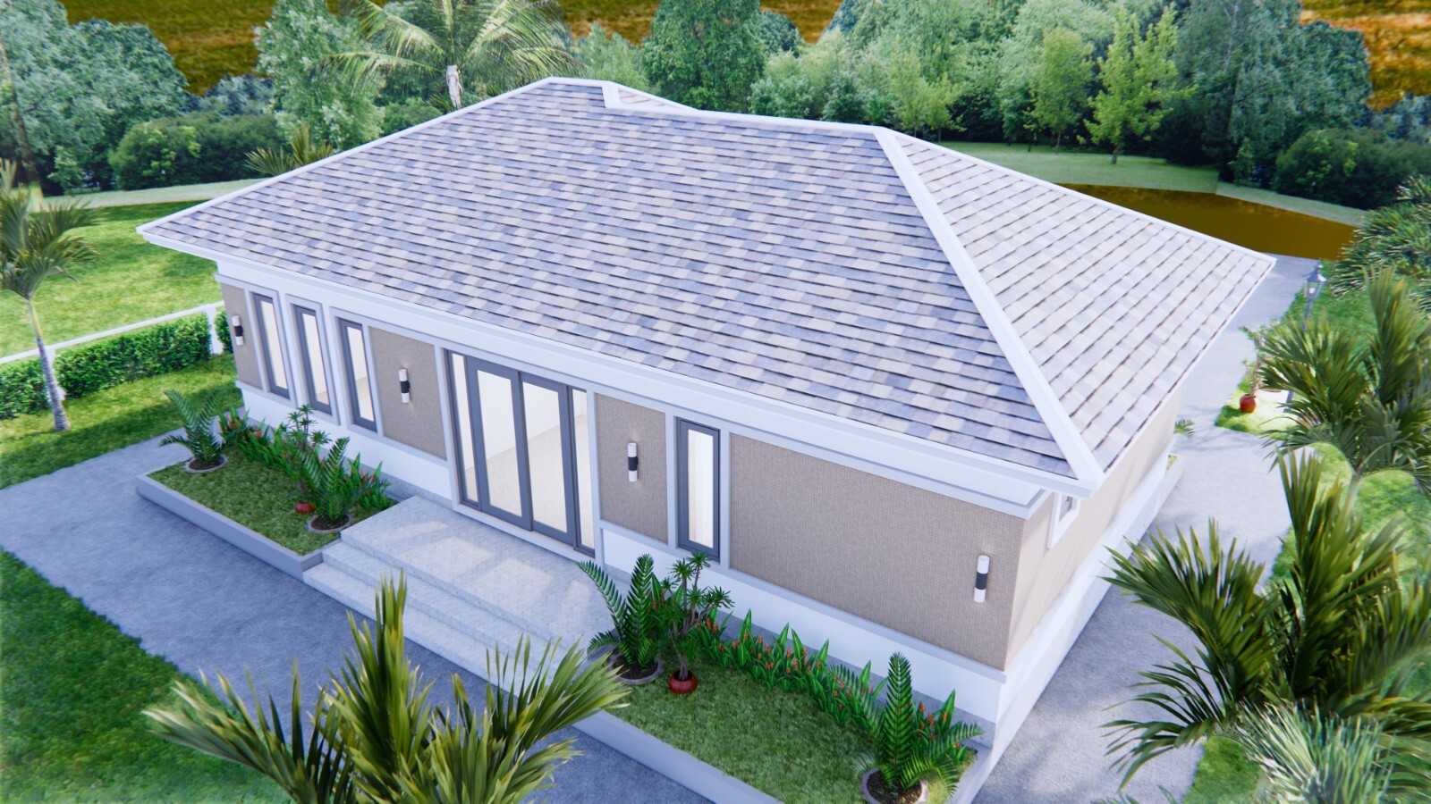40×26 Feet Modern Farmhouse Designs 12×8 Meters 3 Beds 2 Baths (A4 Hard Copy)