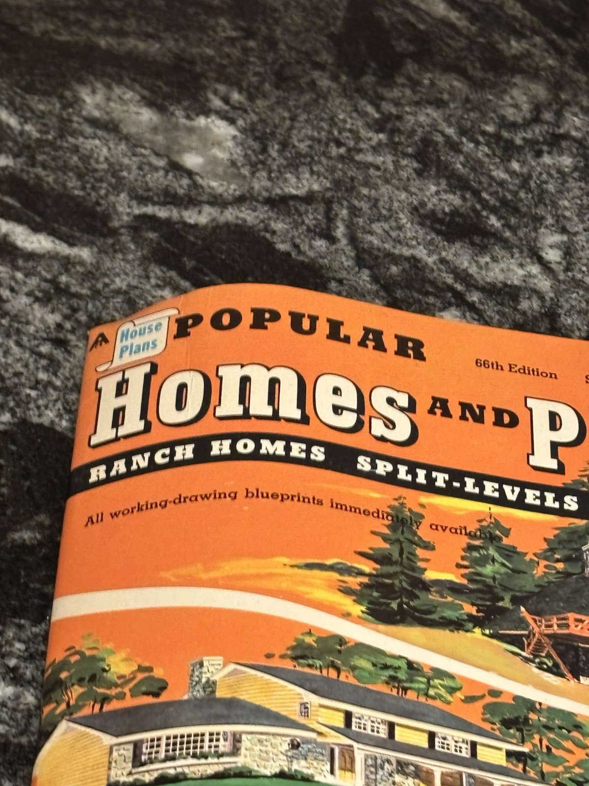Vtg 1978 Illustrated Popular Homes & Plans 66th Edition Blueprints Magazine MCM