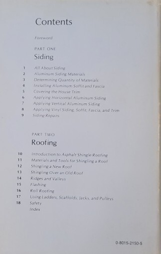 Vintage 1977 Do It Yourself Roofing And Siding Home Improvement Book