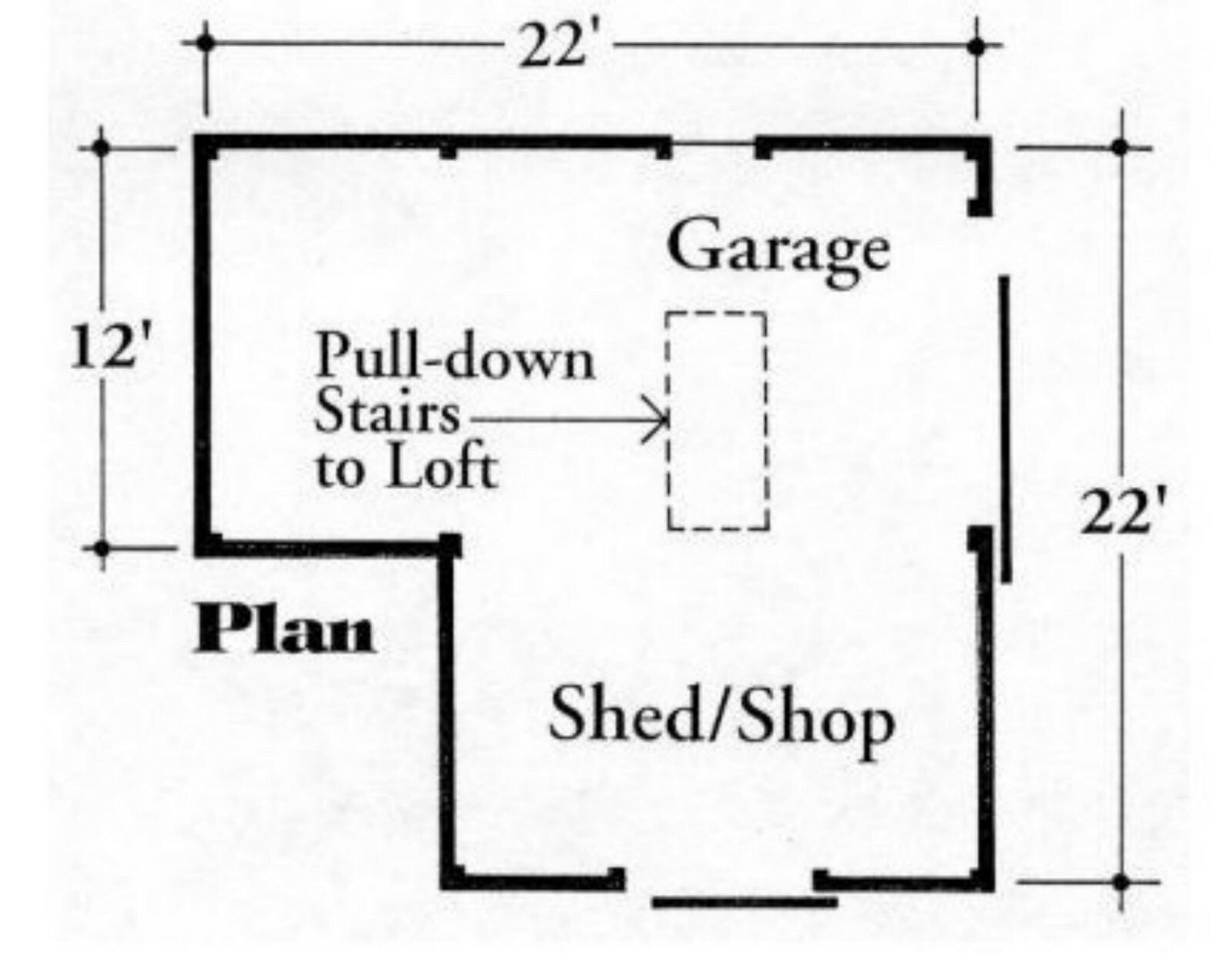 Two Backyard Mini-Barn Plans – Complete Pole-Barn Construction Blueprints (B12)