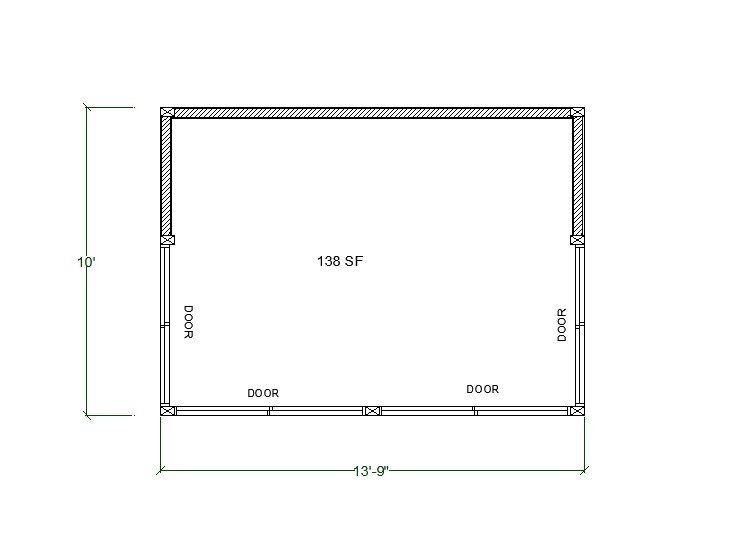 10×14 Garden Greenhouse Construction Plan, Modern Pool Shed Blueprints
