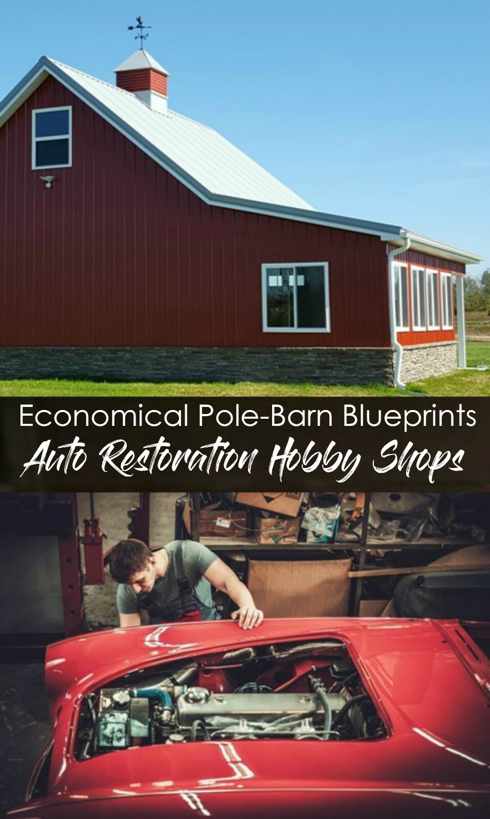 17 Workshop and Studio Designs – Complete Pole-Barn Construction Plans (S4)