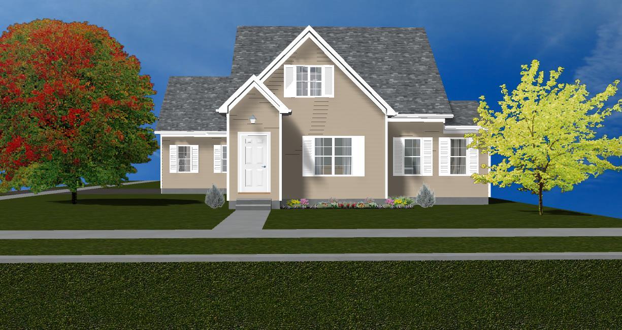Beautiful 2- Story Cape Cod House Plans1987 S.Q F.T.