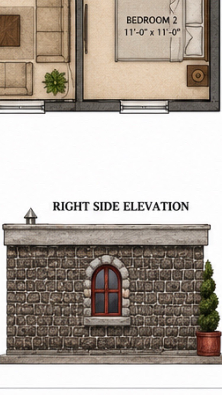 Tiny House Home Plans 2 Bedroom 1 Bathroom Design The Troubadour