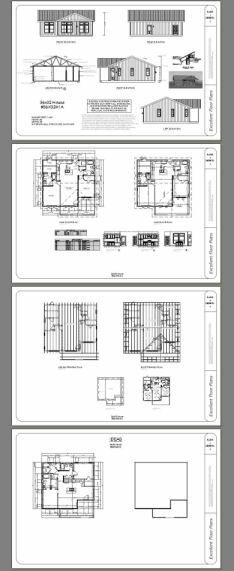 36×32 House — 2 Bedroom 2 Bath — 1,082 sq ft — PDF Floor Plan — Model 1A