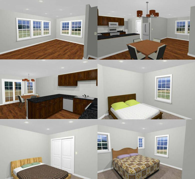 60×50 Apartment with 2-Car 2-RV Garage – PDF FloorPlan – 1,703 sqft – Model 1F