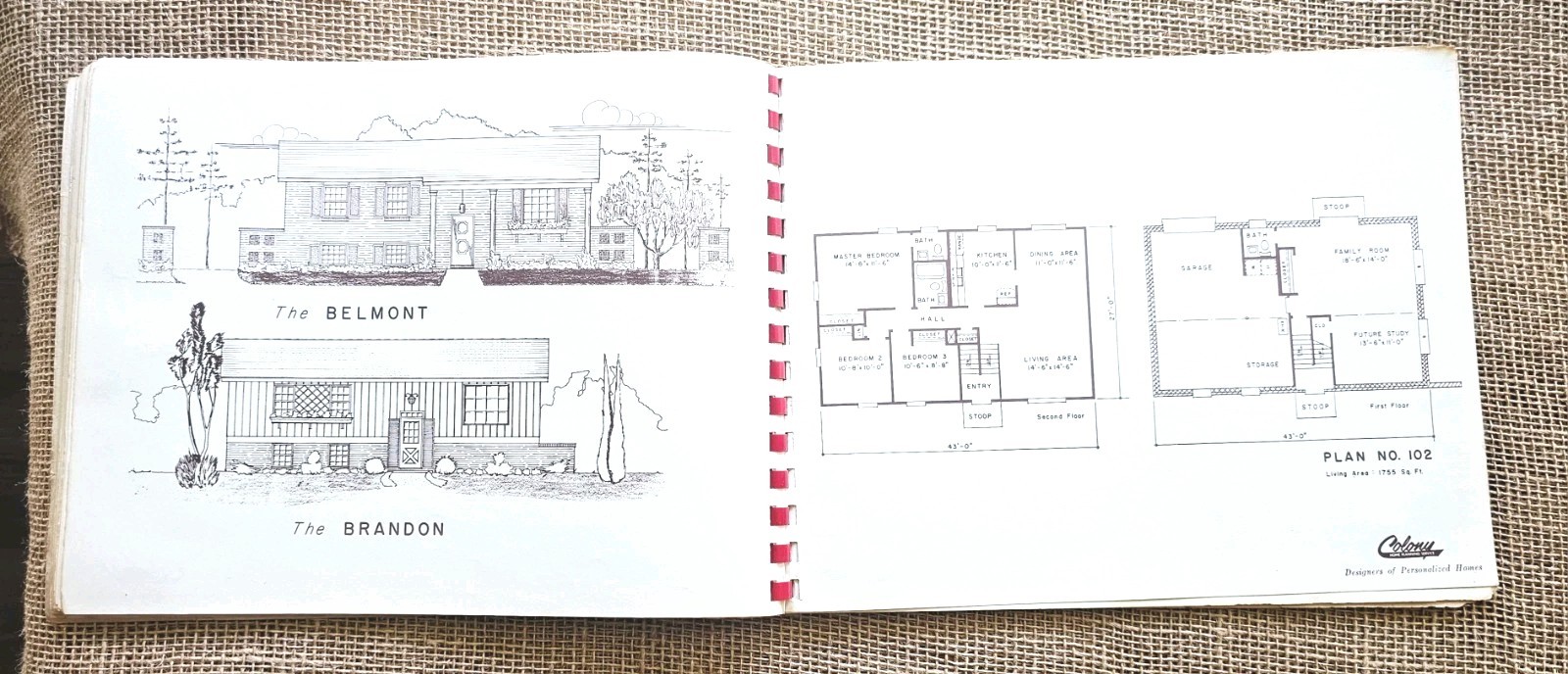 1950s Colony Home Planning Service Outstand Homes Floor Plan Book America