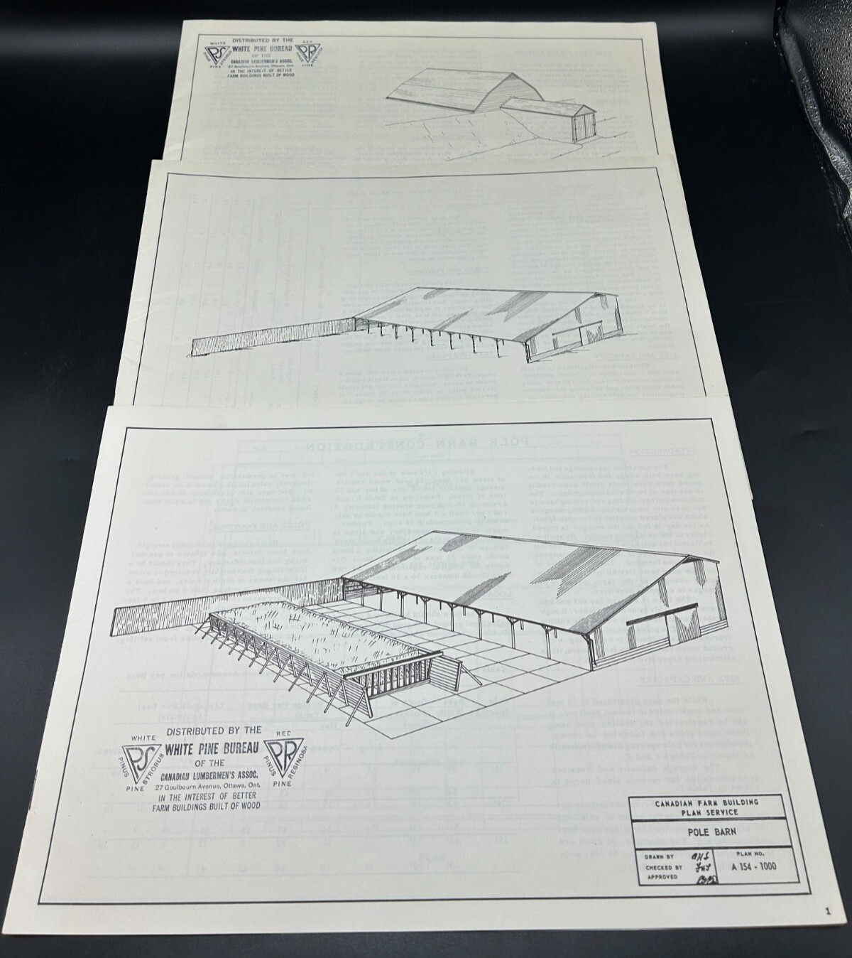 Plans for Pole Barn-Potato Storage-White Pine Bureau-Canadian Lumberman’s Assoc.