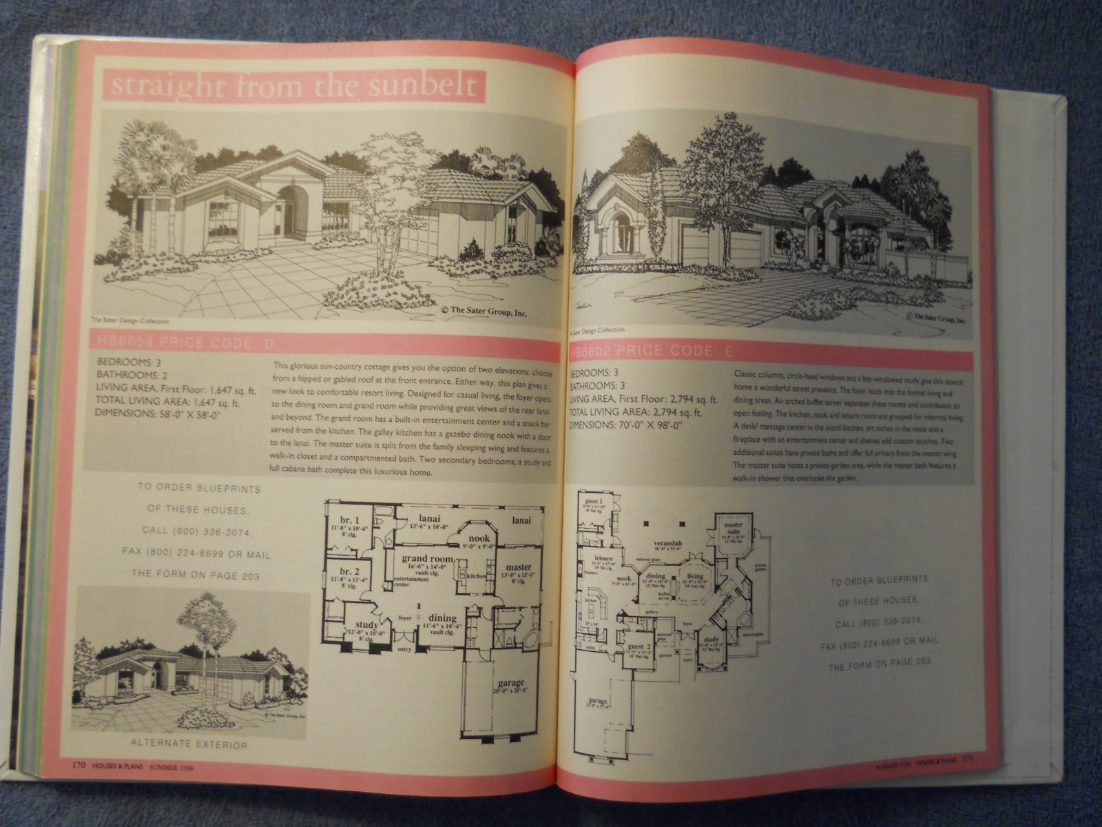 Group of publications for housing plans