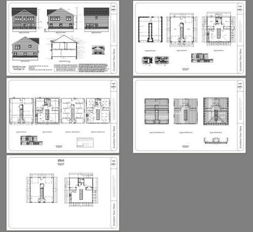 30×32 House — 2 bedroom 1.5 Bath — 961 sqft — PDF Floor Plan — Model 1A