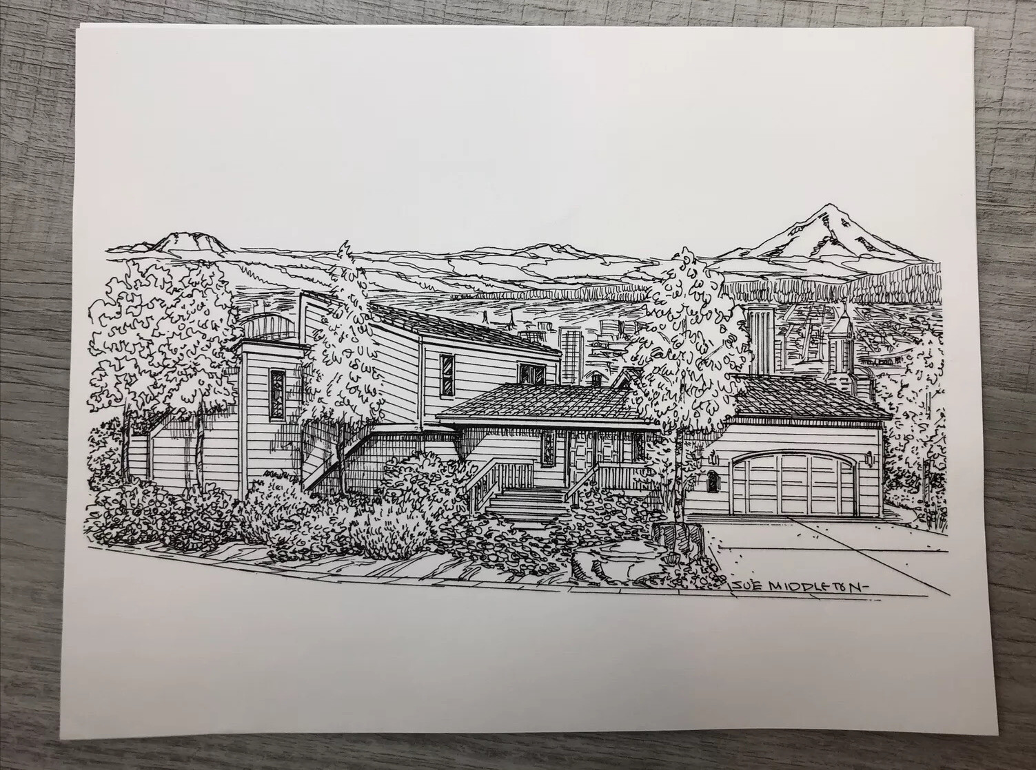 Architectural Drawings Portland Or House Design Photocopy 80s Sue Middleton